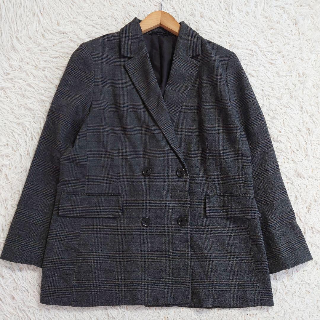 GU Set Up Double Dark Gray Glen Check