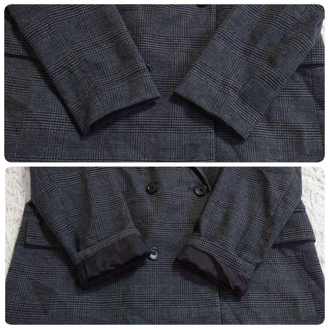 GU Set Up Double Dark Gray Glen Check