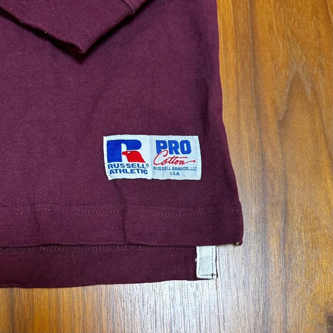 RUSSELL ATHLETIC Rugby Shirt PRO COTTON Burgundy