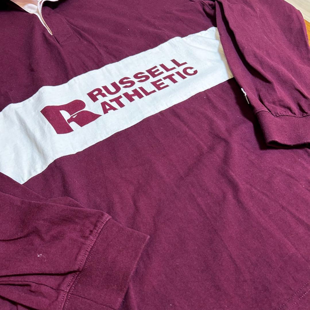 RUSSELL ATHLETIC Rugby Shirt PRO COTTON Burgundy