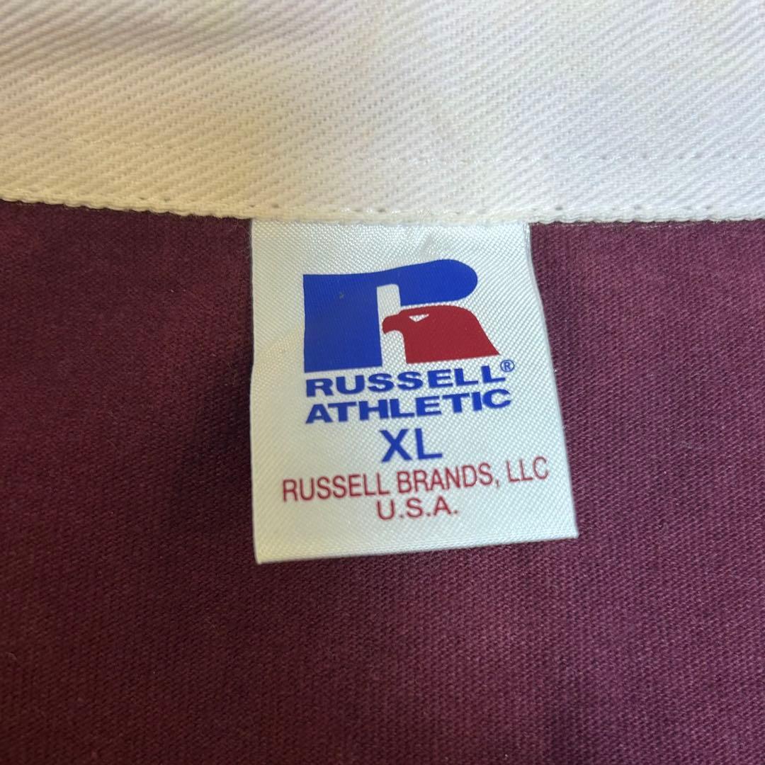 RUSSELL ATHLETIC Rugby Shirt PRO COTTON Burgundy