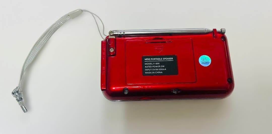 【JUNK】MINI PORTABLE SPEAKER RED