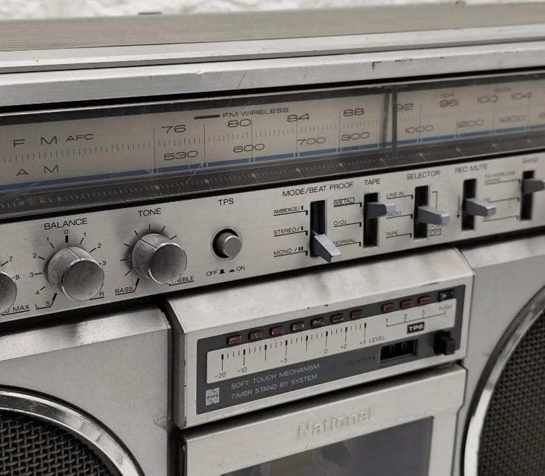 【Rare】National Radio Cassette Recorder RX-5150 Showa Retro National
