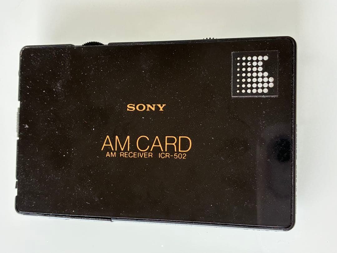 SONY AM RECEIVER ICR-502 Disaster Preparedness Card-Type Radio Ultra-Lightweight