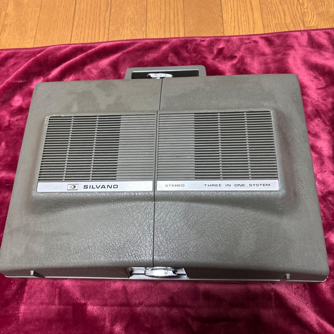 Rare SILVANO Stereo Radio Cassette Player with Record Player KST-7711