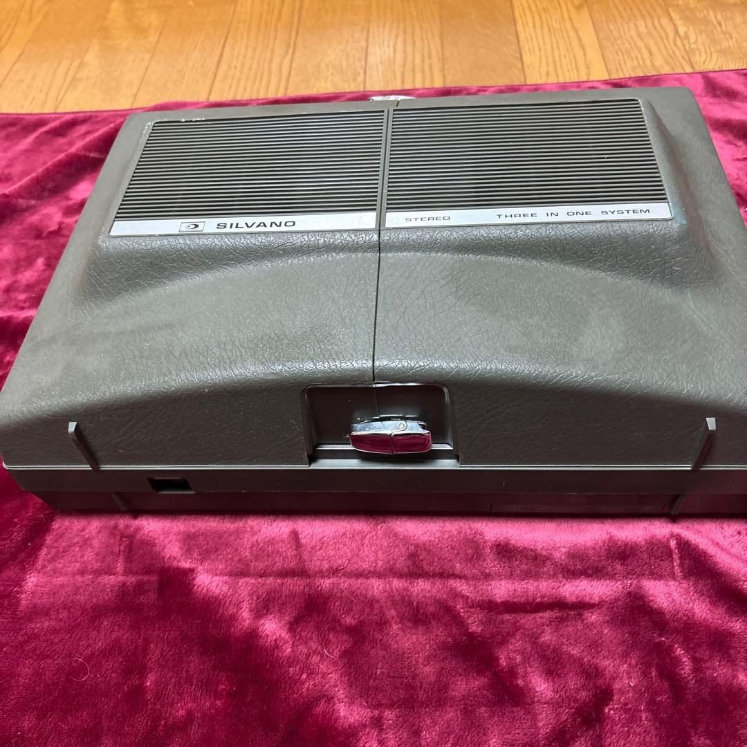 Rare SILVANO Stereo Radio Cassette Player with Record Player KST-7711