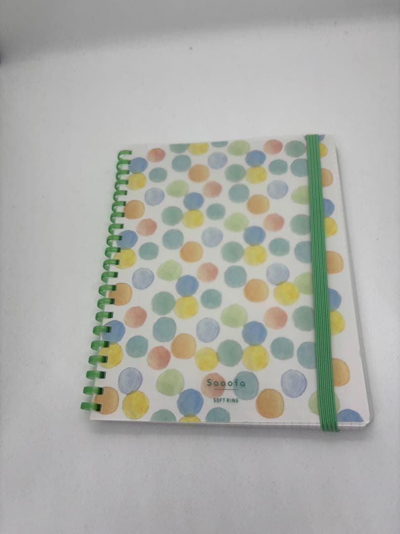 Soofa Notebook, Blue, Memo Pad with Closure Band, Grid Paper, Polka Dot, Set of 2