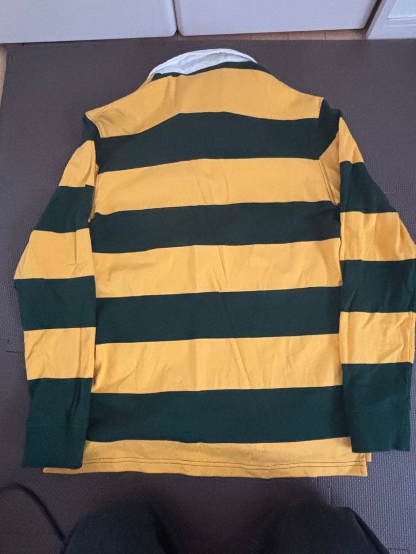 ZARA Rugby Shirt - Green and Yellow Stripes