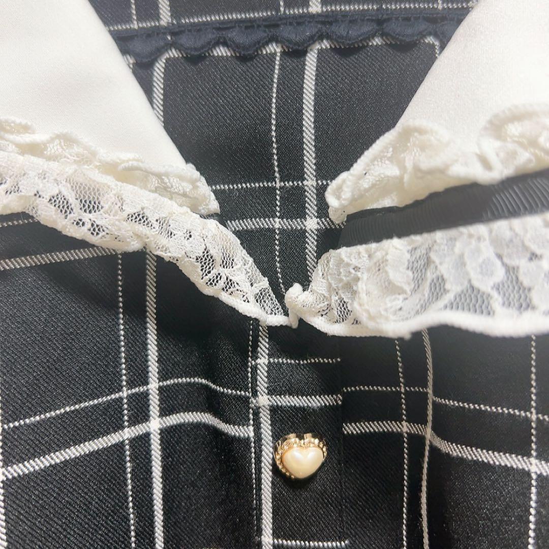 LIZLISA Sailor Collar Setup - Black Check Only