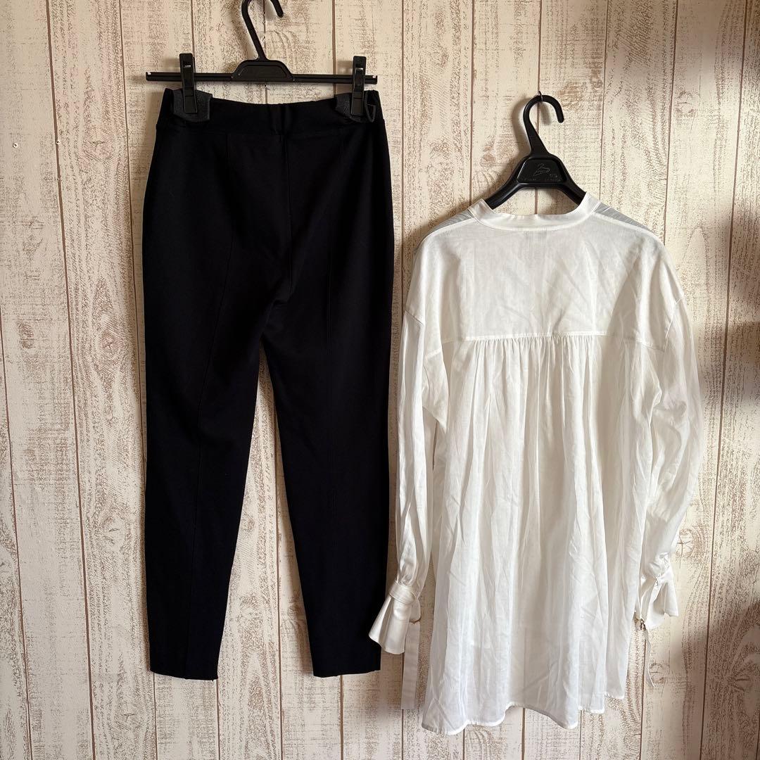 New PLST Set Up - Ponte Slit Leggings Pants & Long Sleeve Shirt