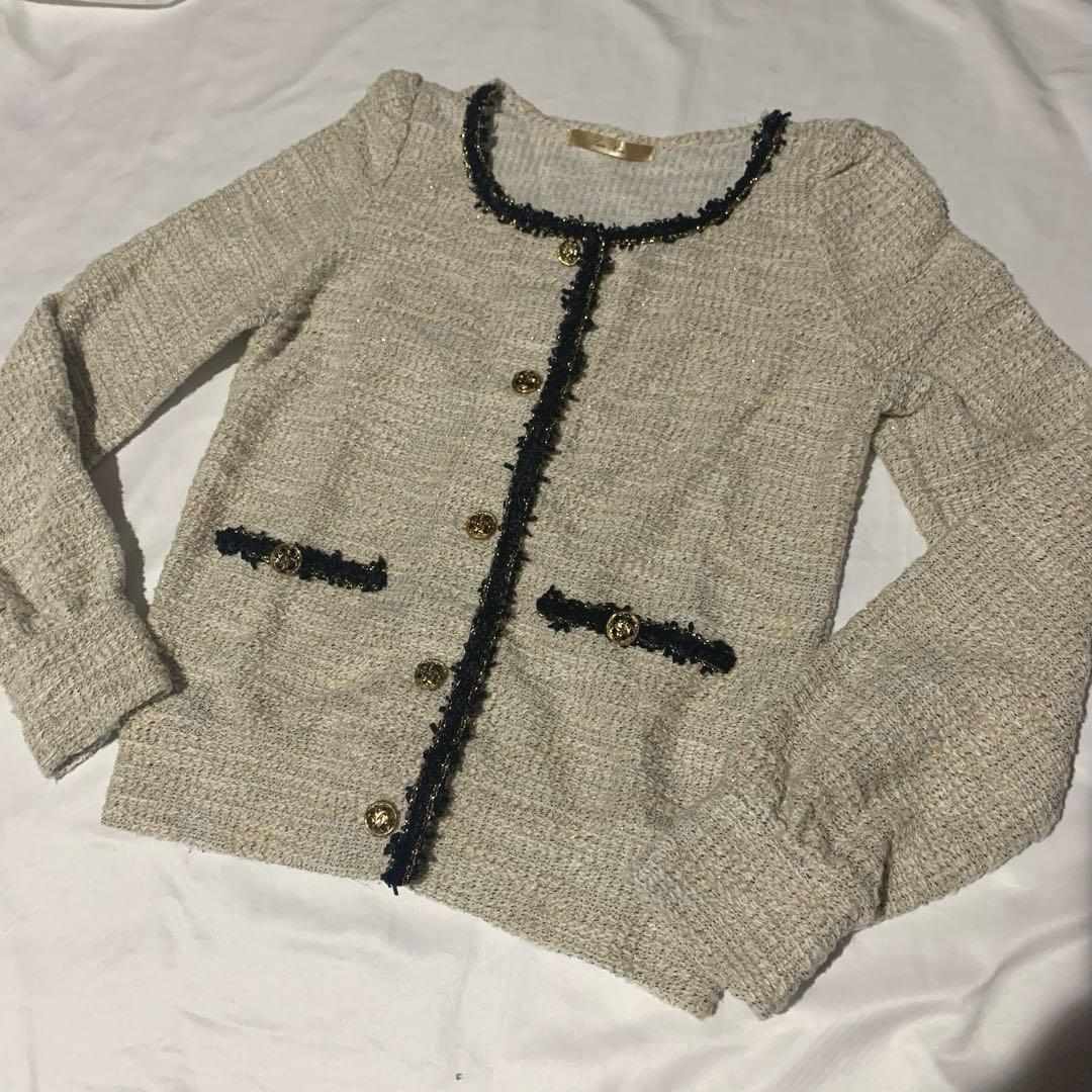 Luxury Rose Tweed Cute ♡ Set Up M Size