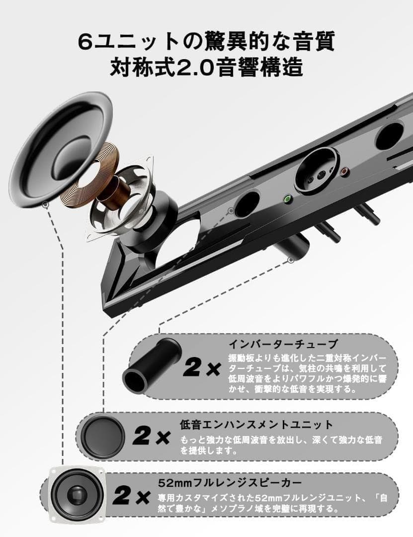 PC Speakers Soundbar 10W Gaming Speakers Bluetooth